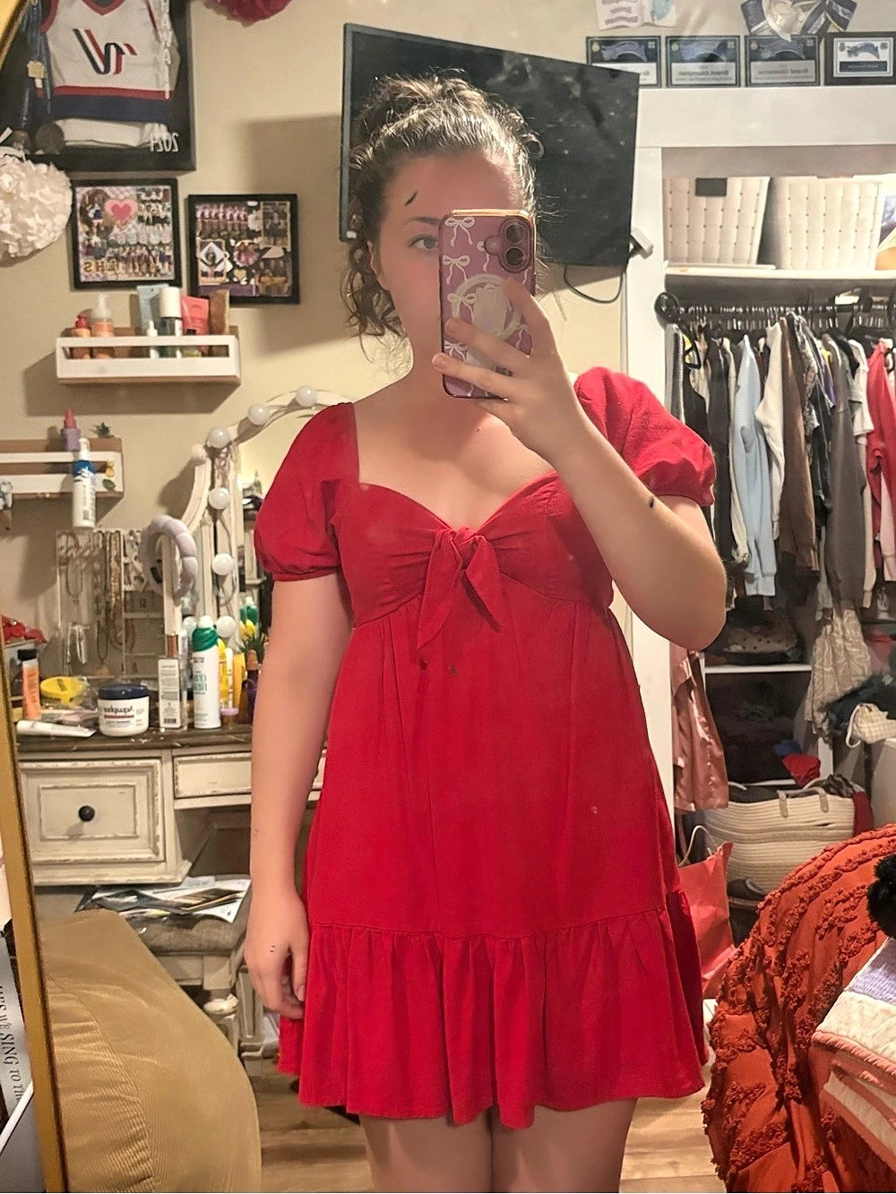 Xtraordinary Mini Dress in Red Size Small
